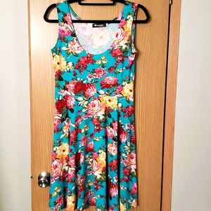 Sleeveless knit summer dress